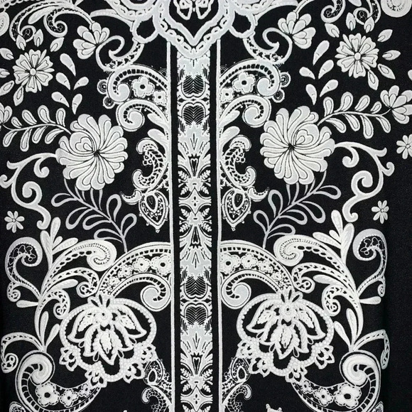 Studio 1-Petite 3/4 Sleeve Shift Dress - Picture 7 of 8